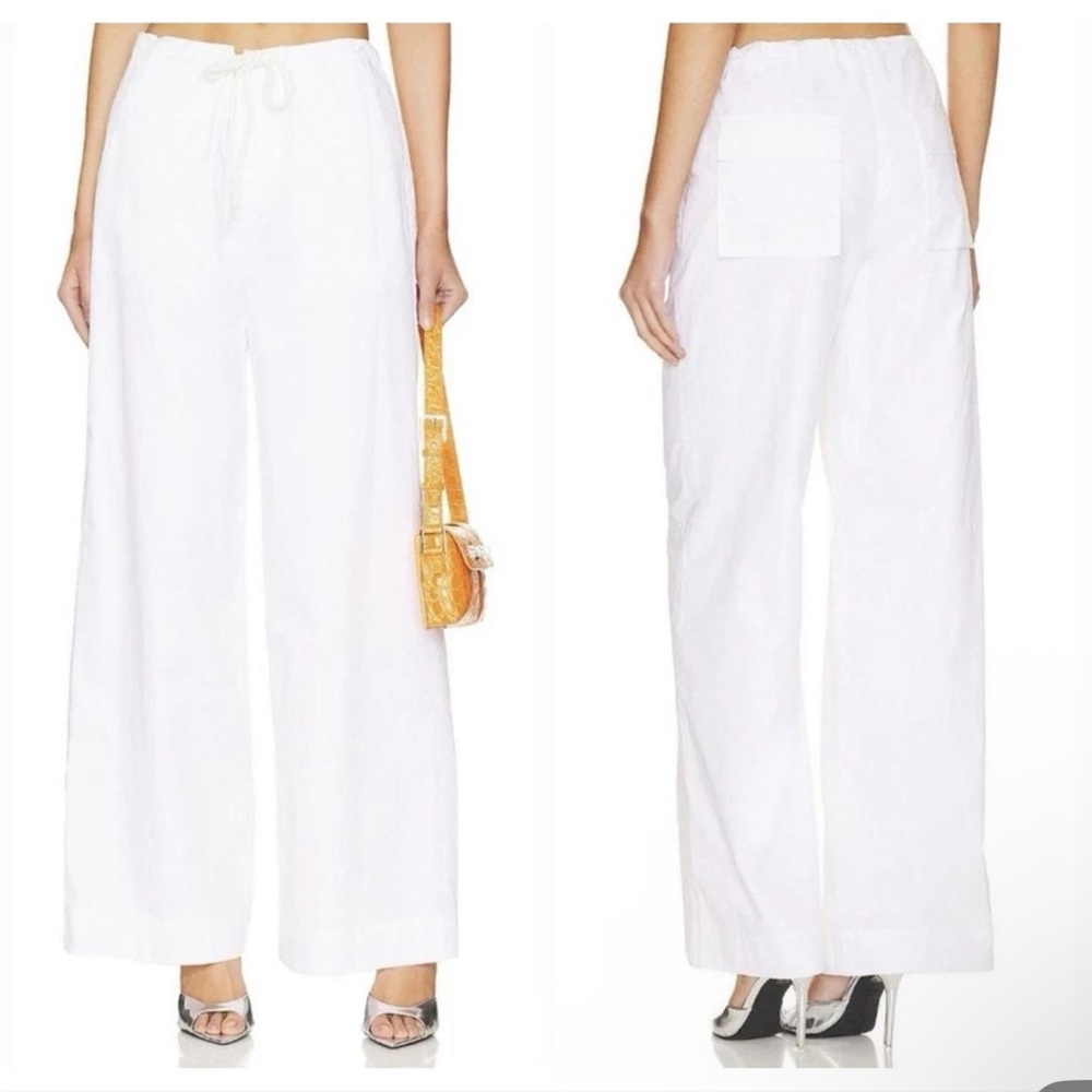 White wide leg pant from superdown/revolve annael pant